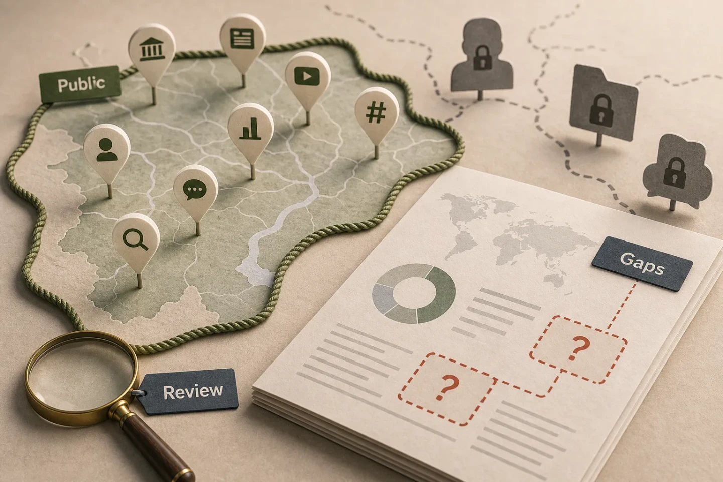 公开来源和证据缺口被清楚标注的视觉物料